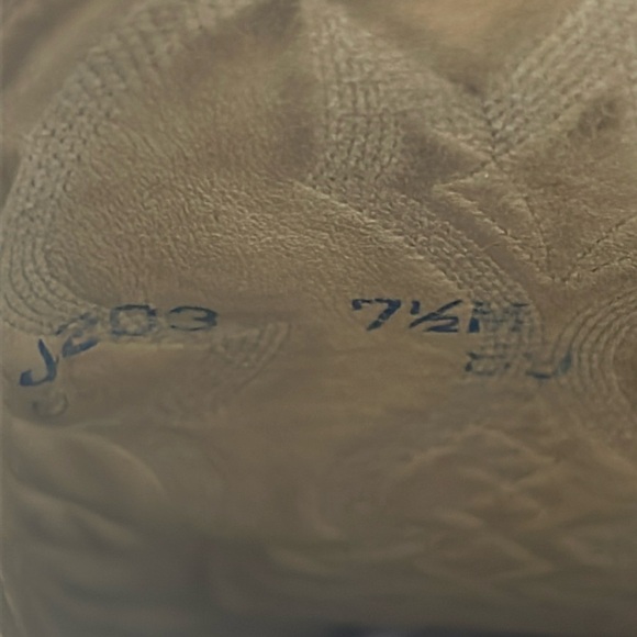 DAN POST, VINTAGE COWBOY BOOTS SZ 7 1/2B - Picture 15 of 16